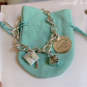 Return to Tiffany Round Tag Charm Bracelet